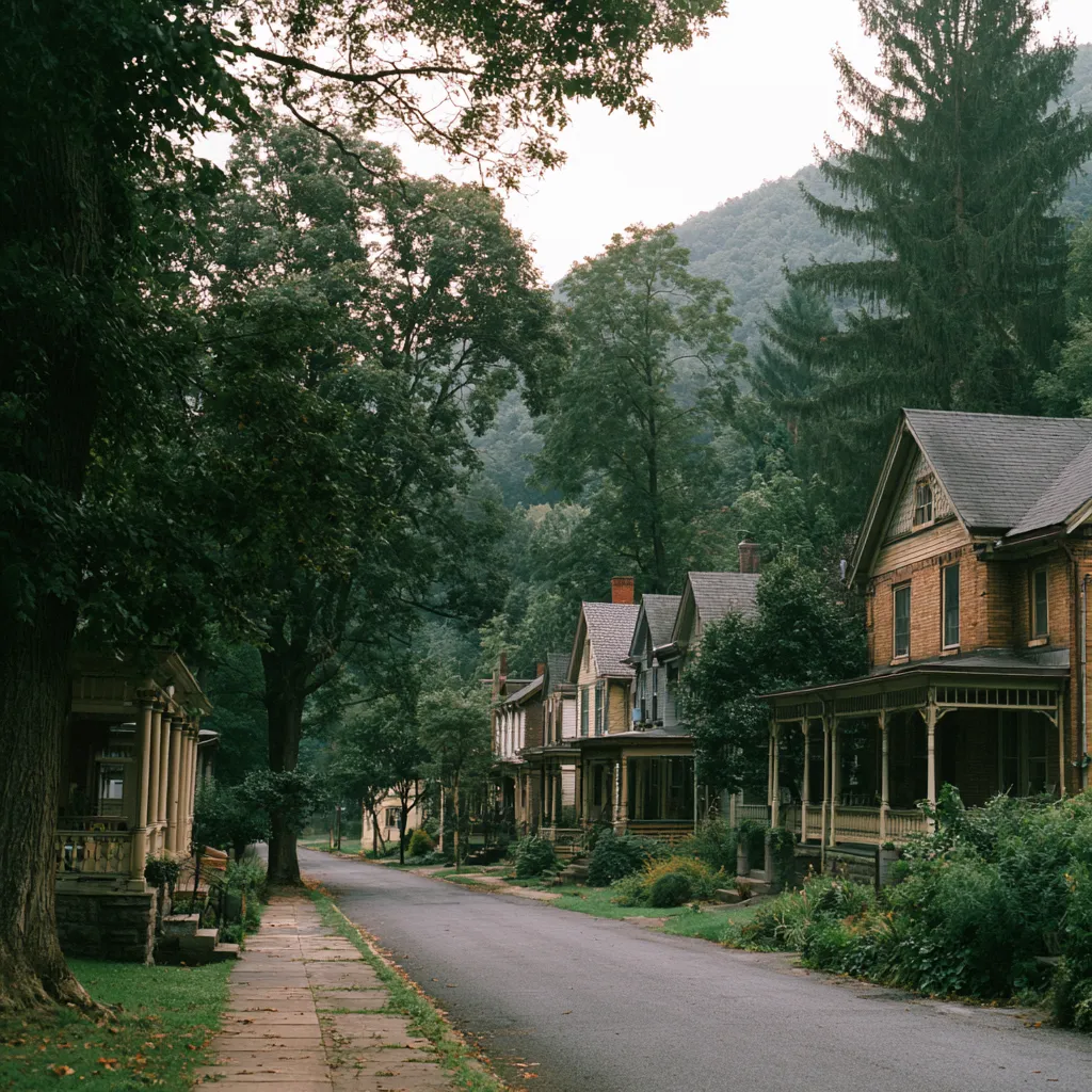 Residential street in Weber County, Utah