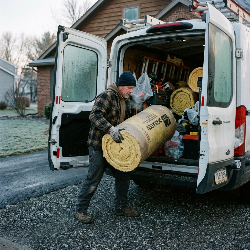 Loading the van before an early start