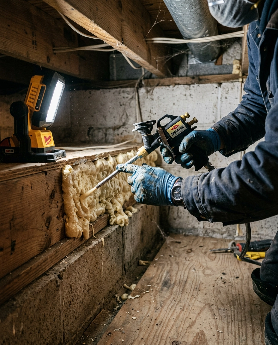 Eco Elements insulating a home near Hooper, Utah