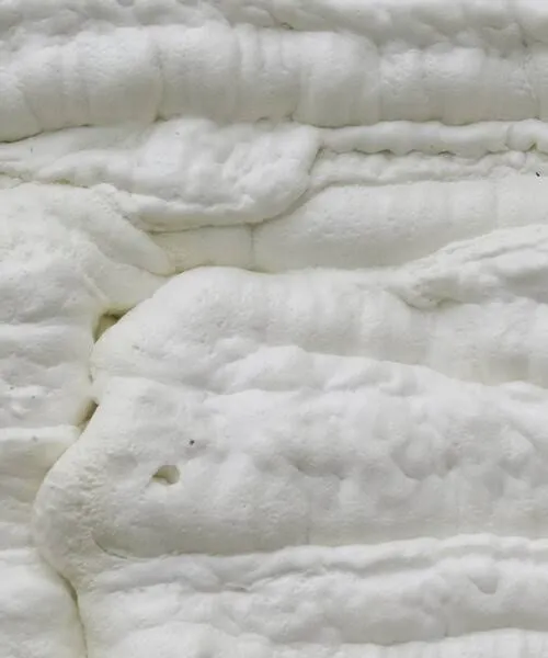 Open-cell spray foam close up